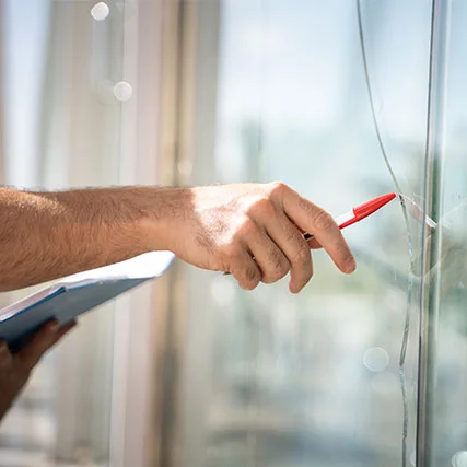 broken glass repair in Naperville, IL